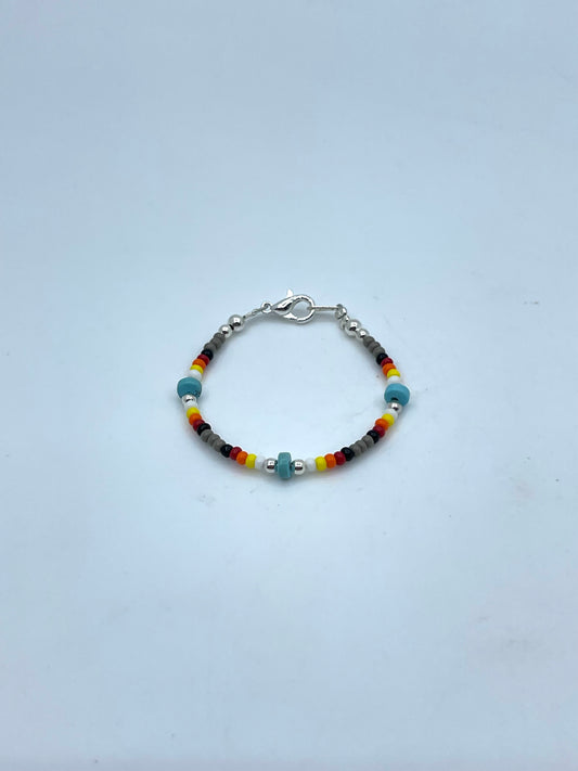 Seed Bead Baby Bracelet by Franklin Kee, Navajo