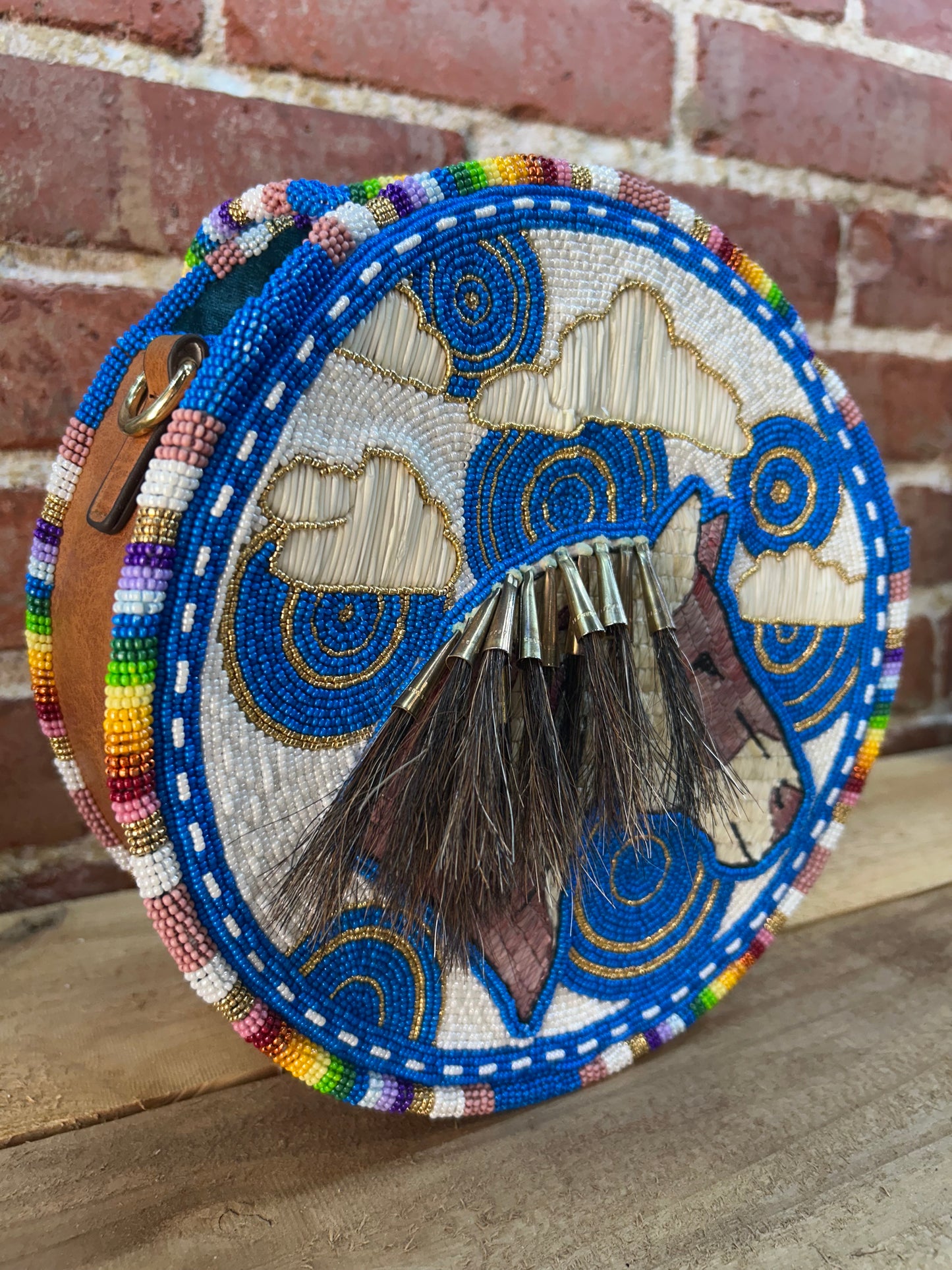 Stunning Native Made Beaded Horse Purse