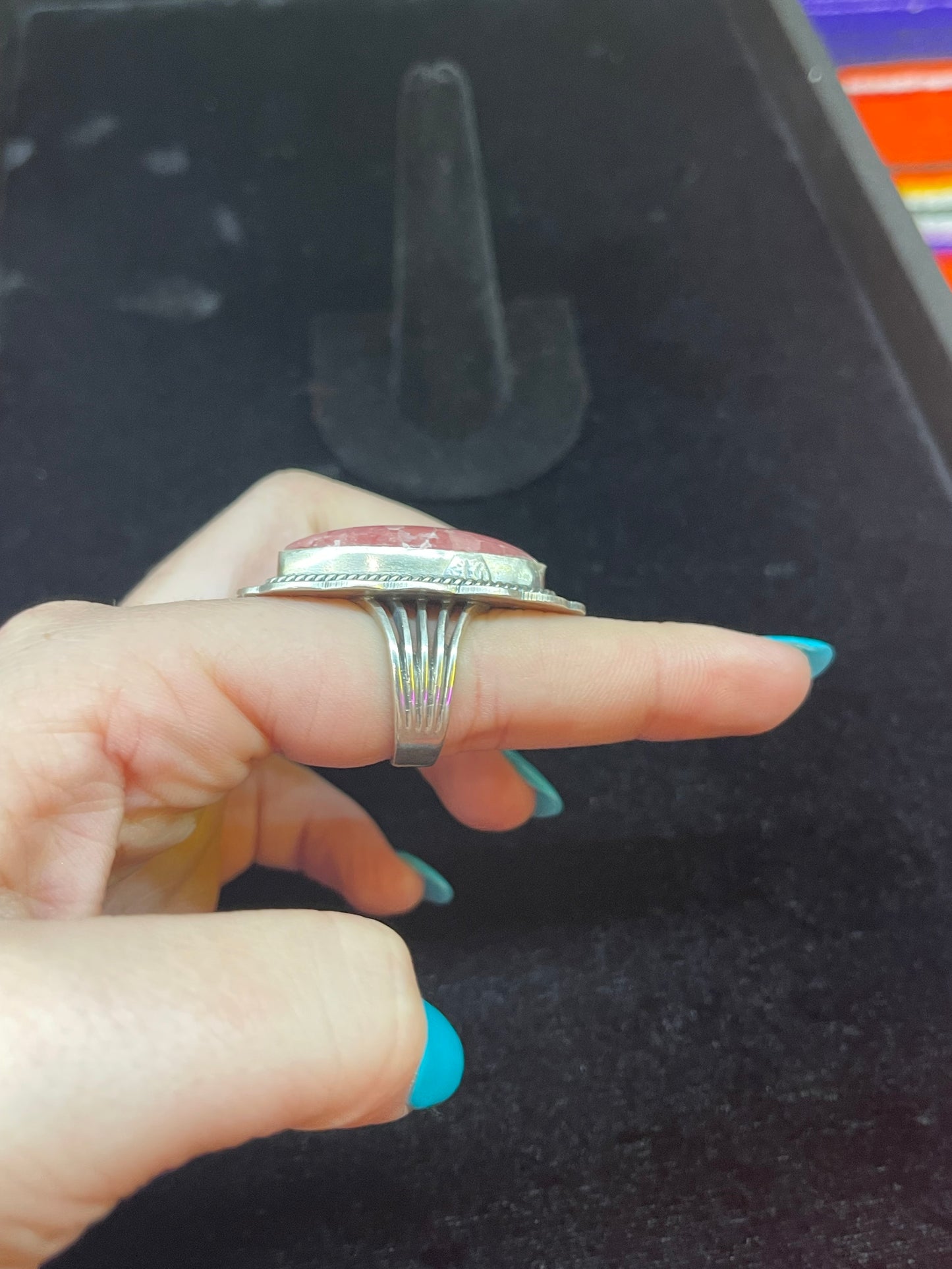 7.0 Rhodochrosite Ring