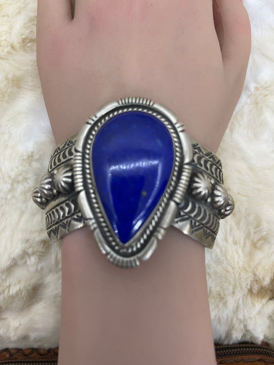 6.25" - 7.25" Lapis Lazuli Cuff