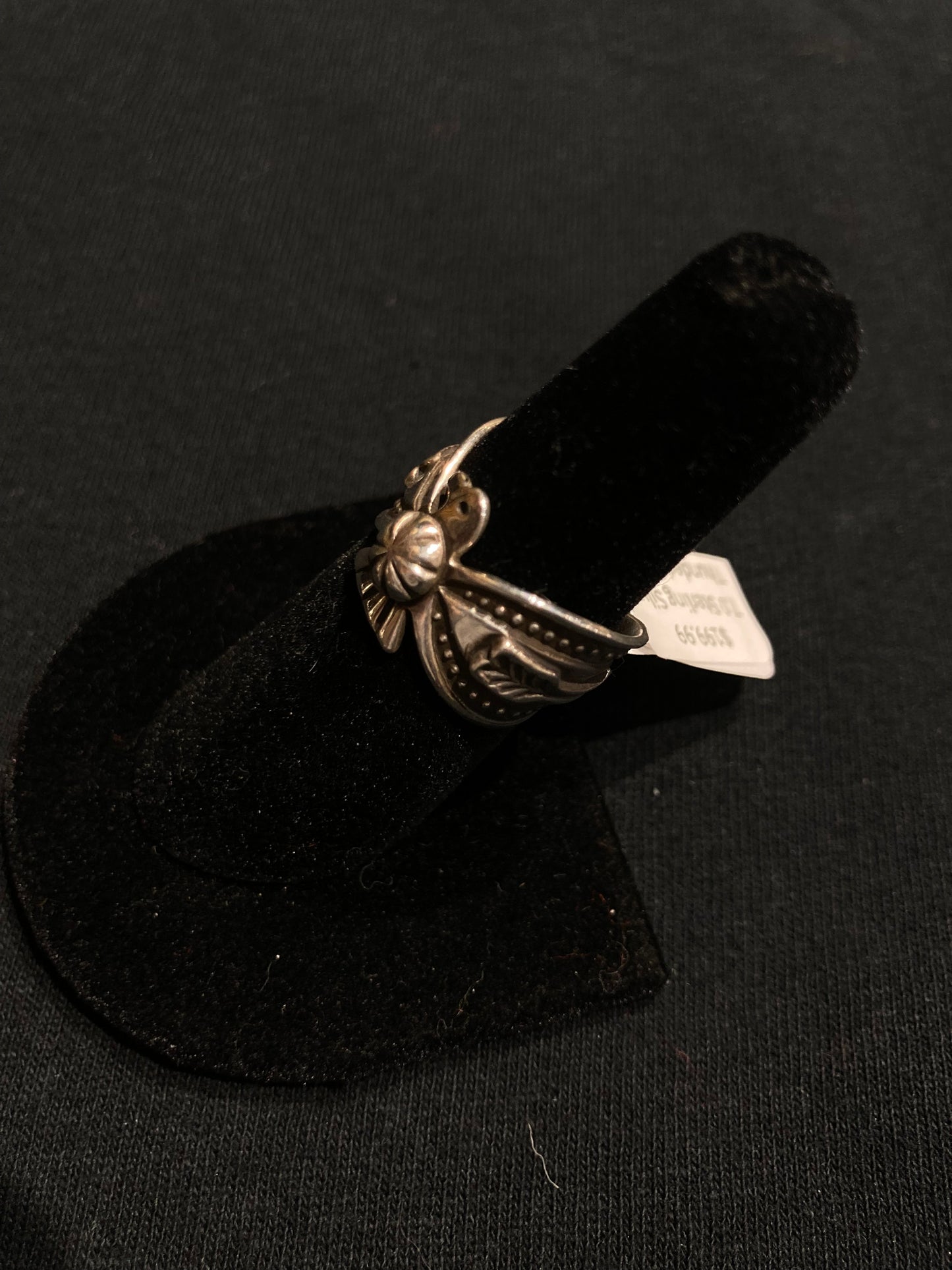 7.0 Sterling Silver Thunderbird Ring by Darrell Cadman, Navajo