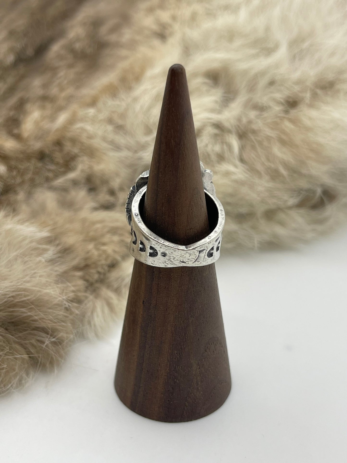 6.5 Sonoran Gold Turquoise Ring by Marita Benally, Navajo