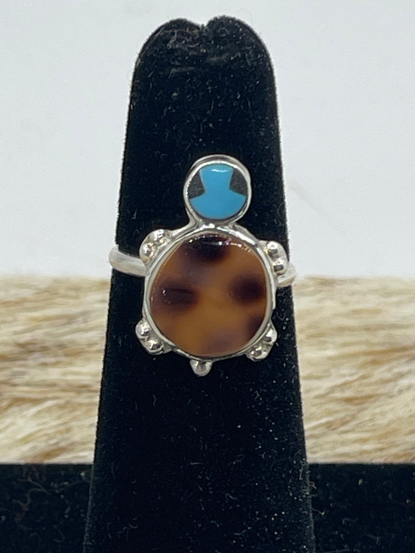 Turtle Ring by Kathryn Qualo, Zuni