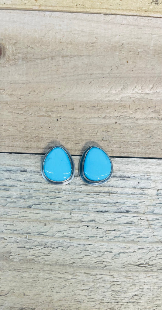 Kingman Turquoise Earrings by Zia