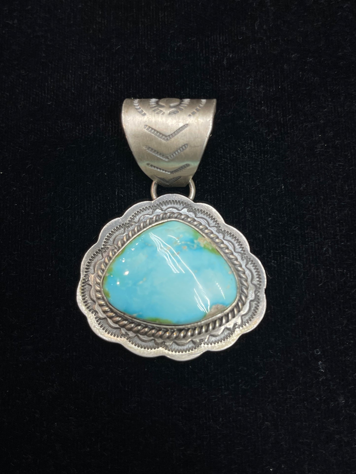12.8mm Bale Sonoran Gold Pendant by Gilbert Platero, Navajo