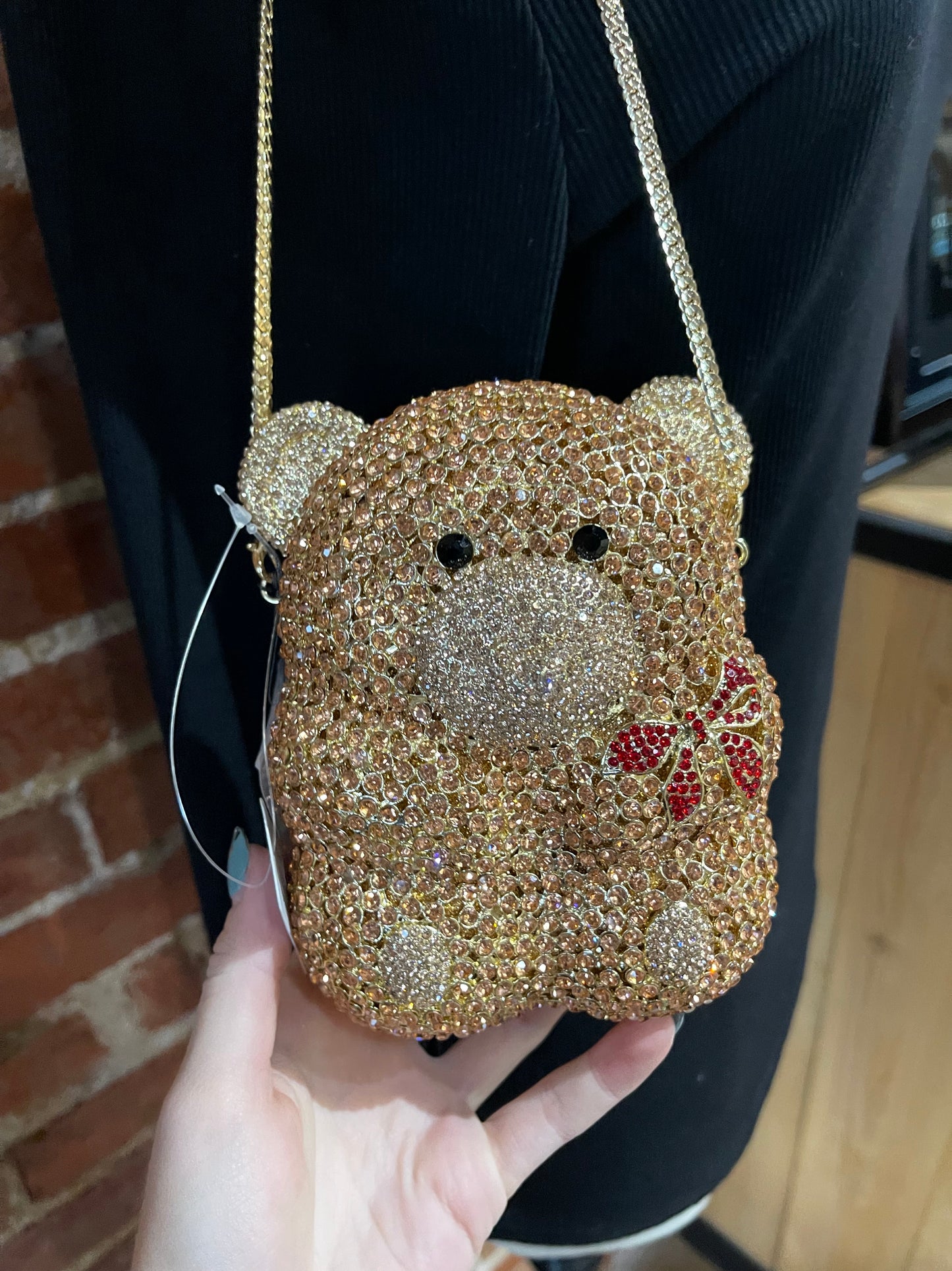 Bedazzled Teddy Bear Purse