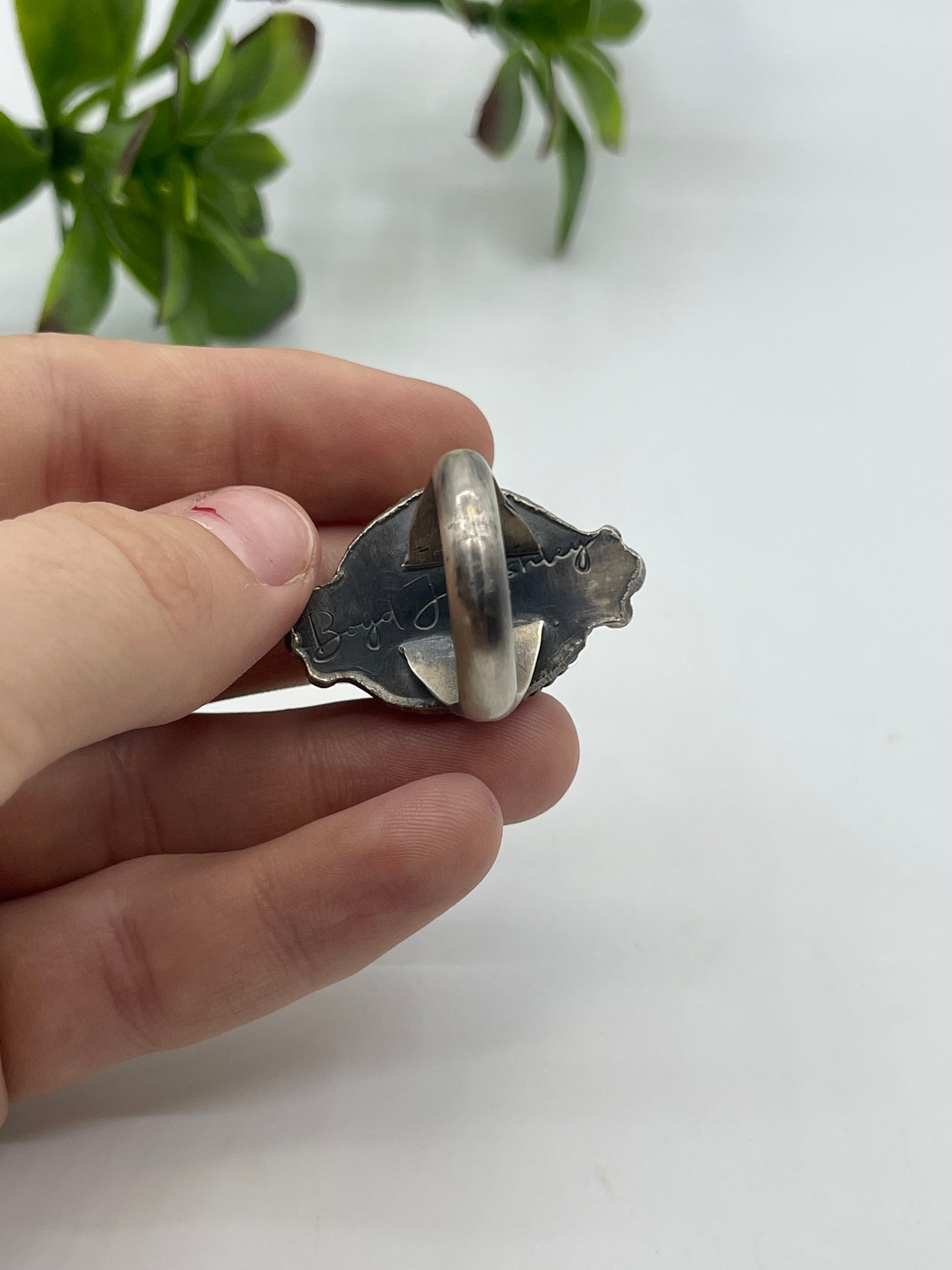 10.0 Sonoran Turquoise Ring By Boyd Ashley, Navajo