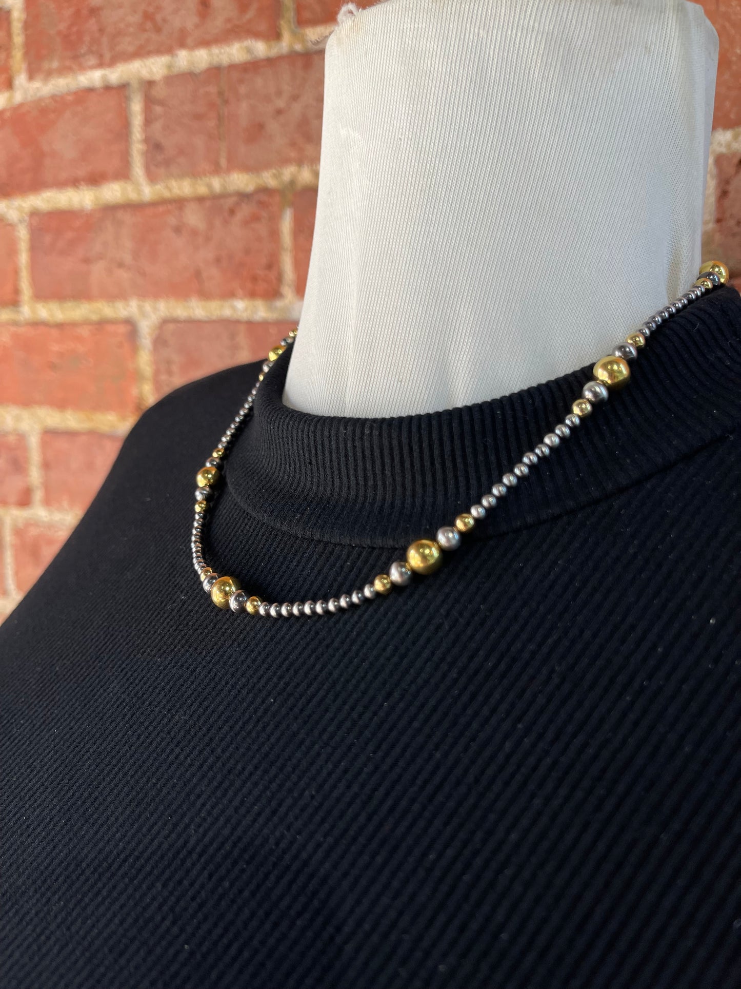 3mm Silver, 4mm-7mm 14k Gold Filled Necklace