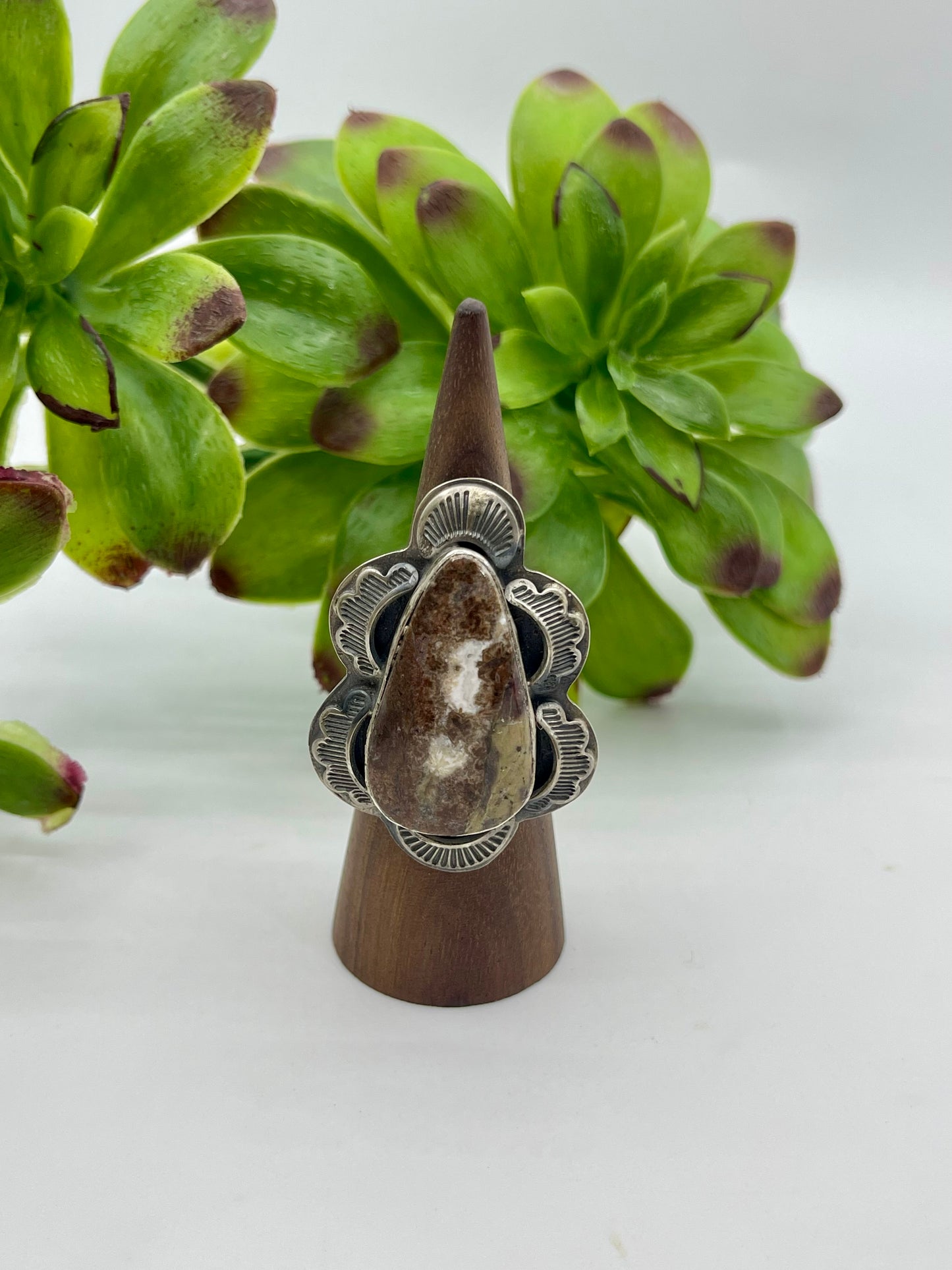 8.5 Teardrop Wild Horse Ring By Zia