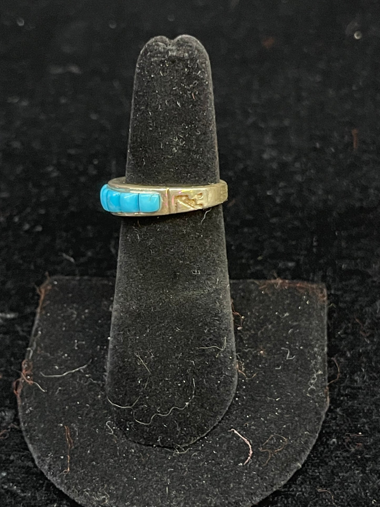 Cobblestone Turquoise Inlay Ring