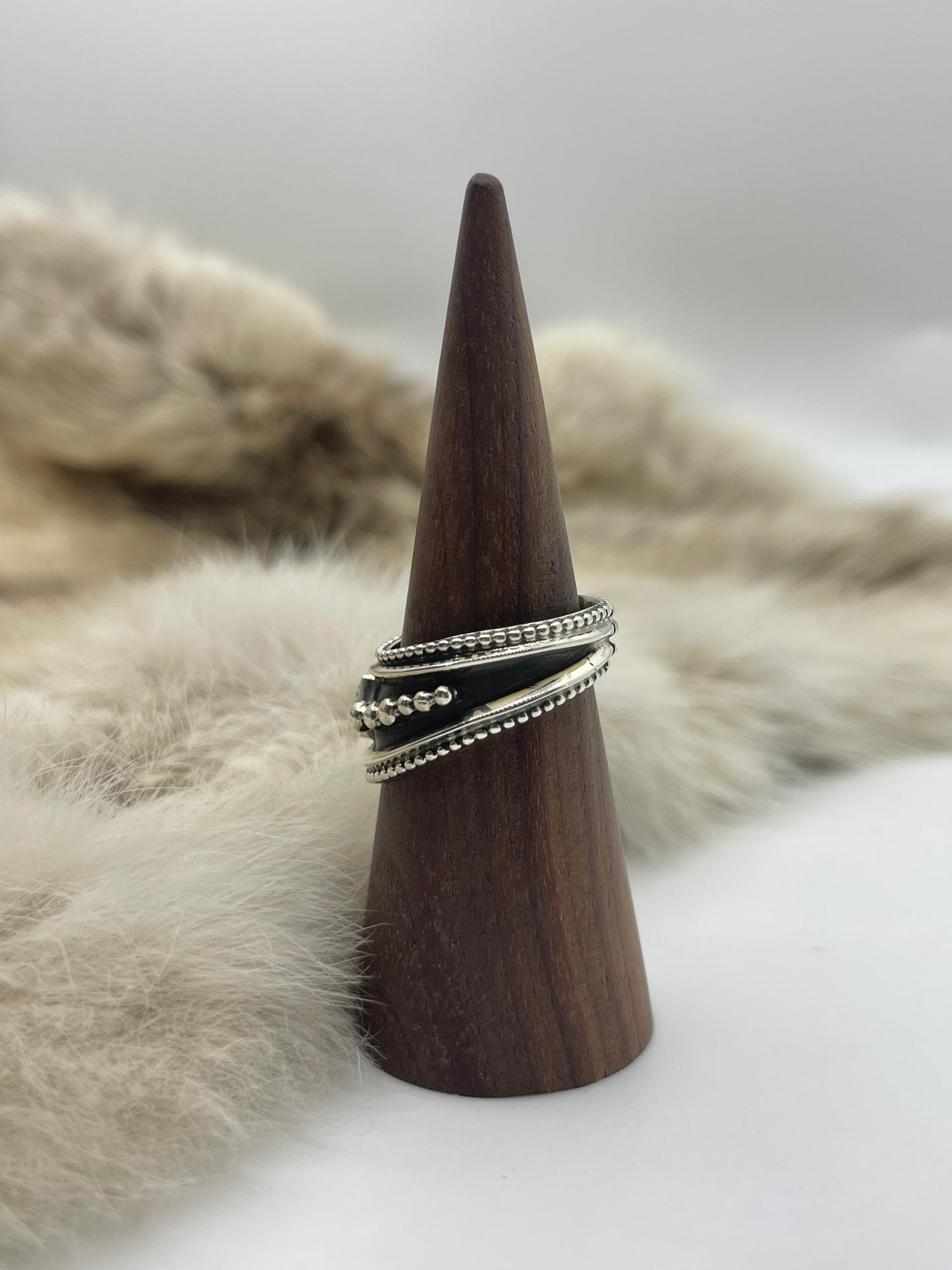 9.0 Sterling Silver with Turquoise Stone Ring