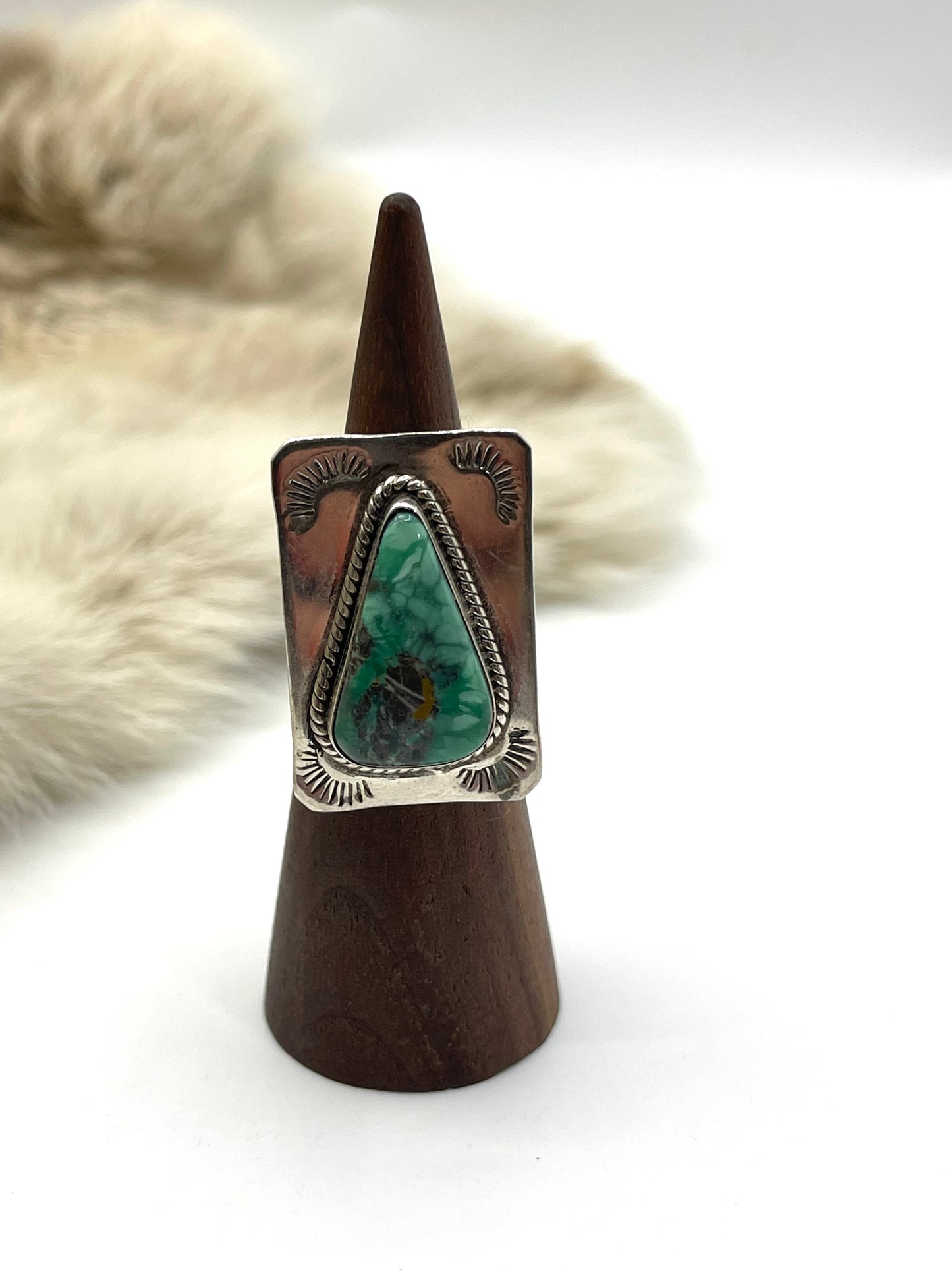 6.0 Royston Turquoise Ring by Gilbert Platero