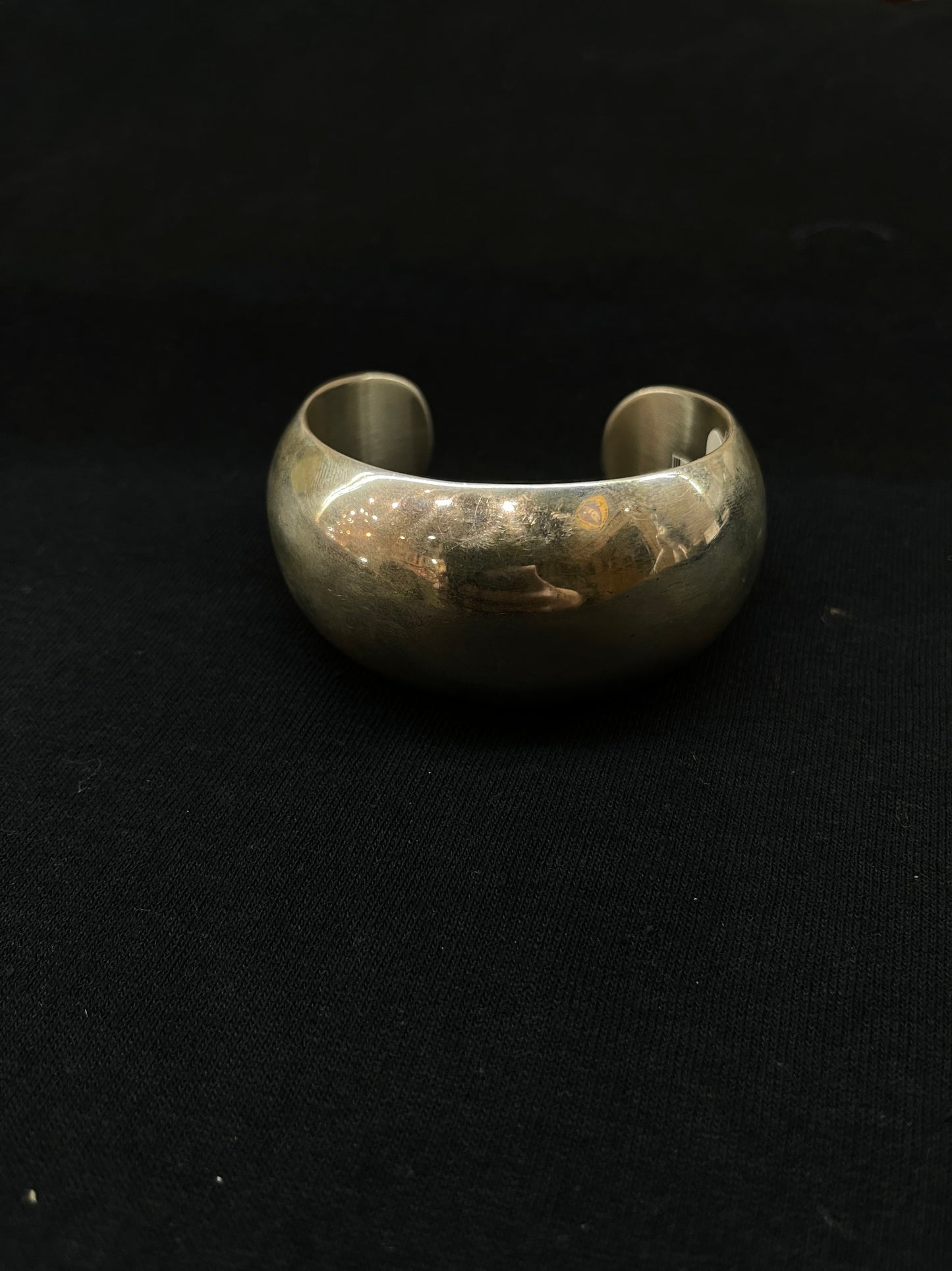 6 1/2" Sterling Silver Thick Cuff by HC Yellowhorse, Navajo