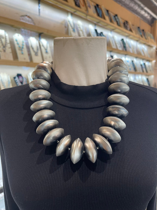 36mm 22" +3" Extender Handmade Navajo Pearls