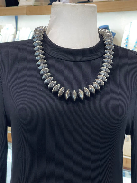 25" 22mm Handmade Navajo Pearl Necklace