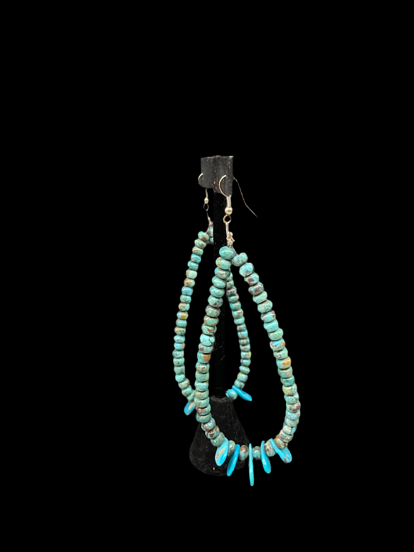 Long Turquoise Bead Tear Drop Dangles