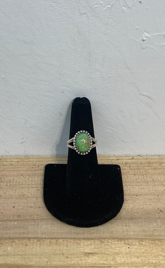 6.5 Pixie Green Turquoise Ring