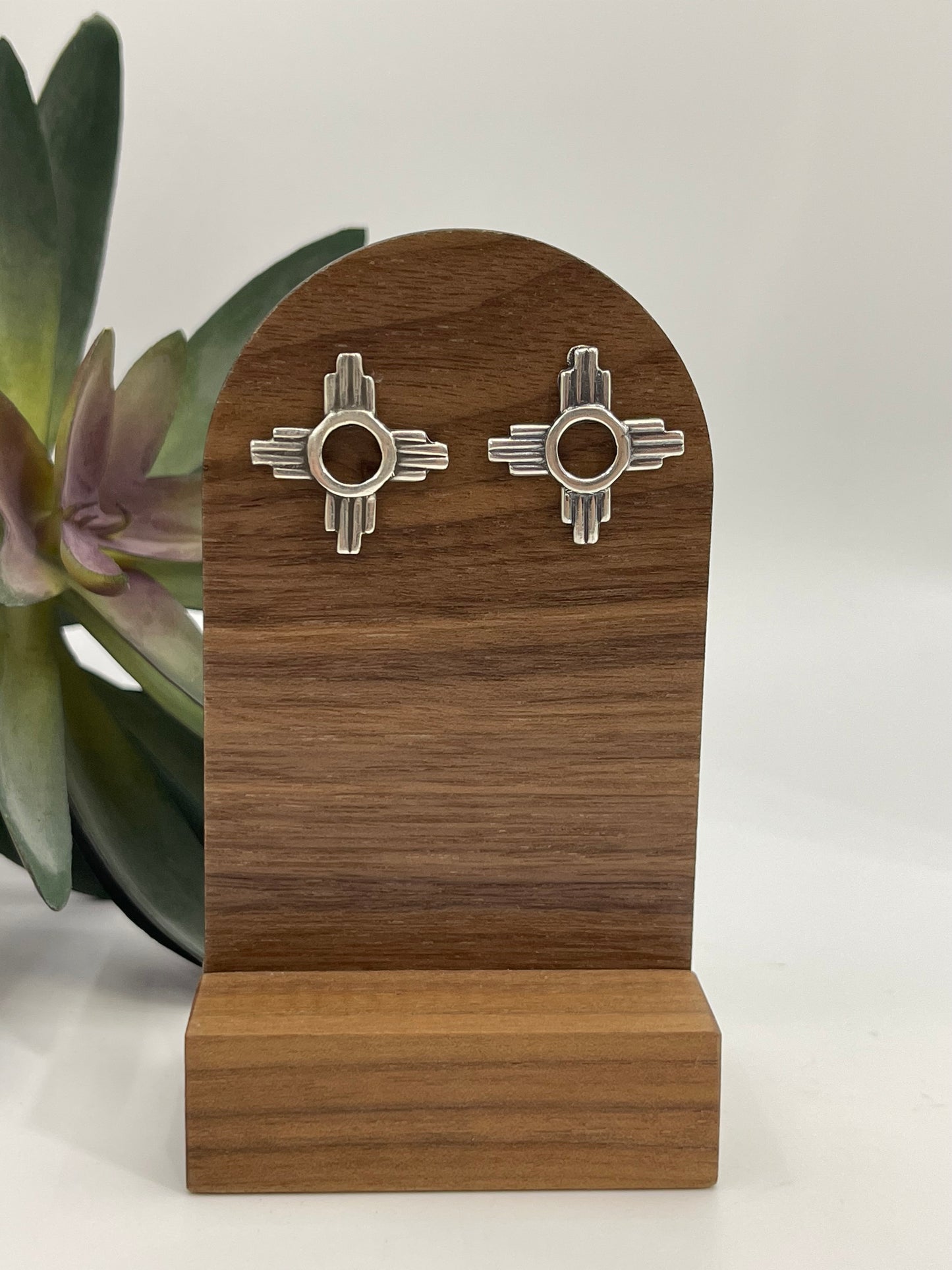 Zia Symbol Sterling Silver Earrings