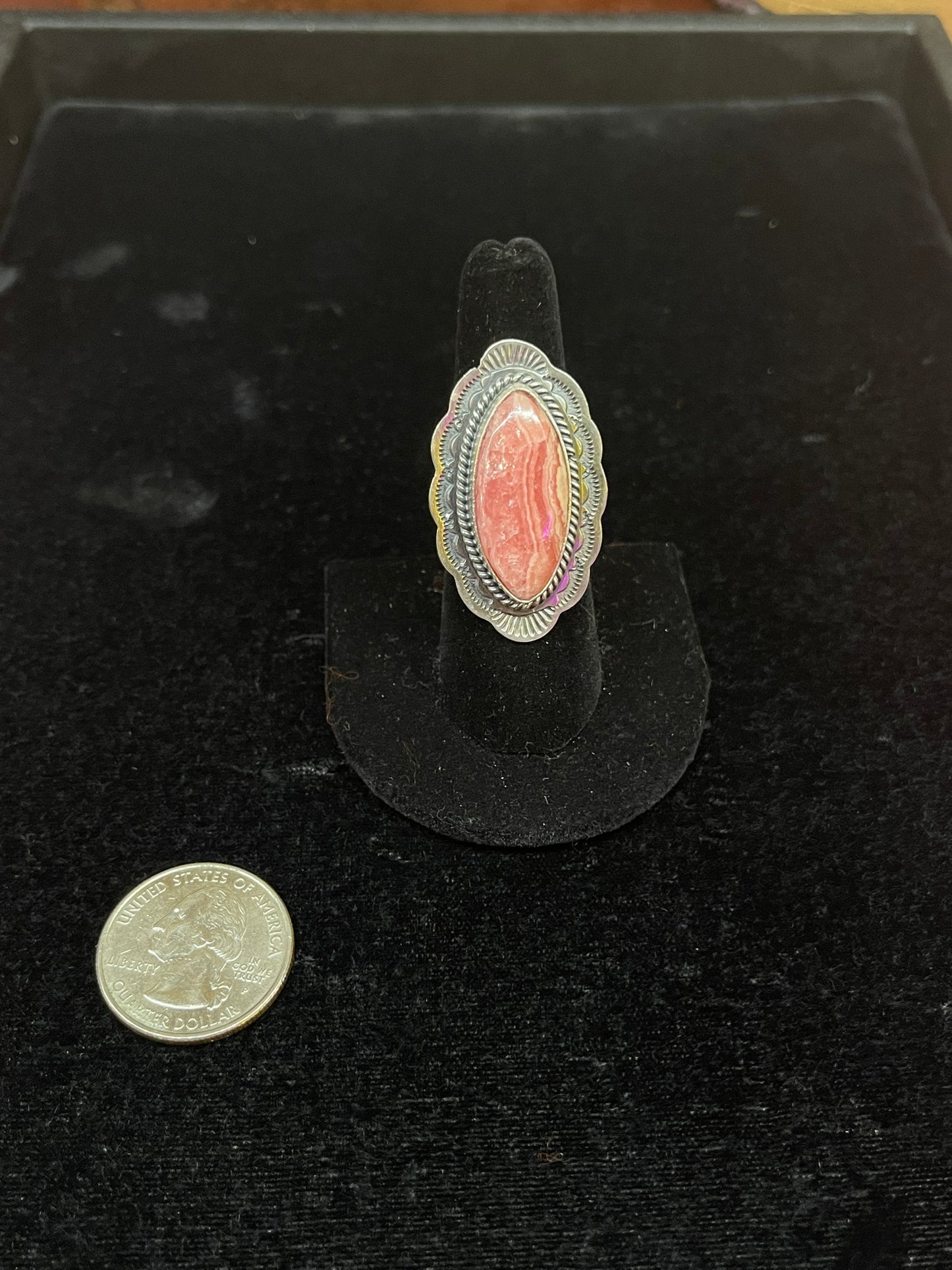 7.0 Rhodochrosite Ring