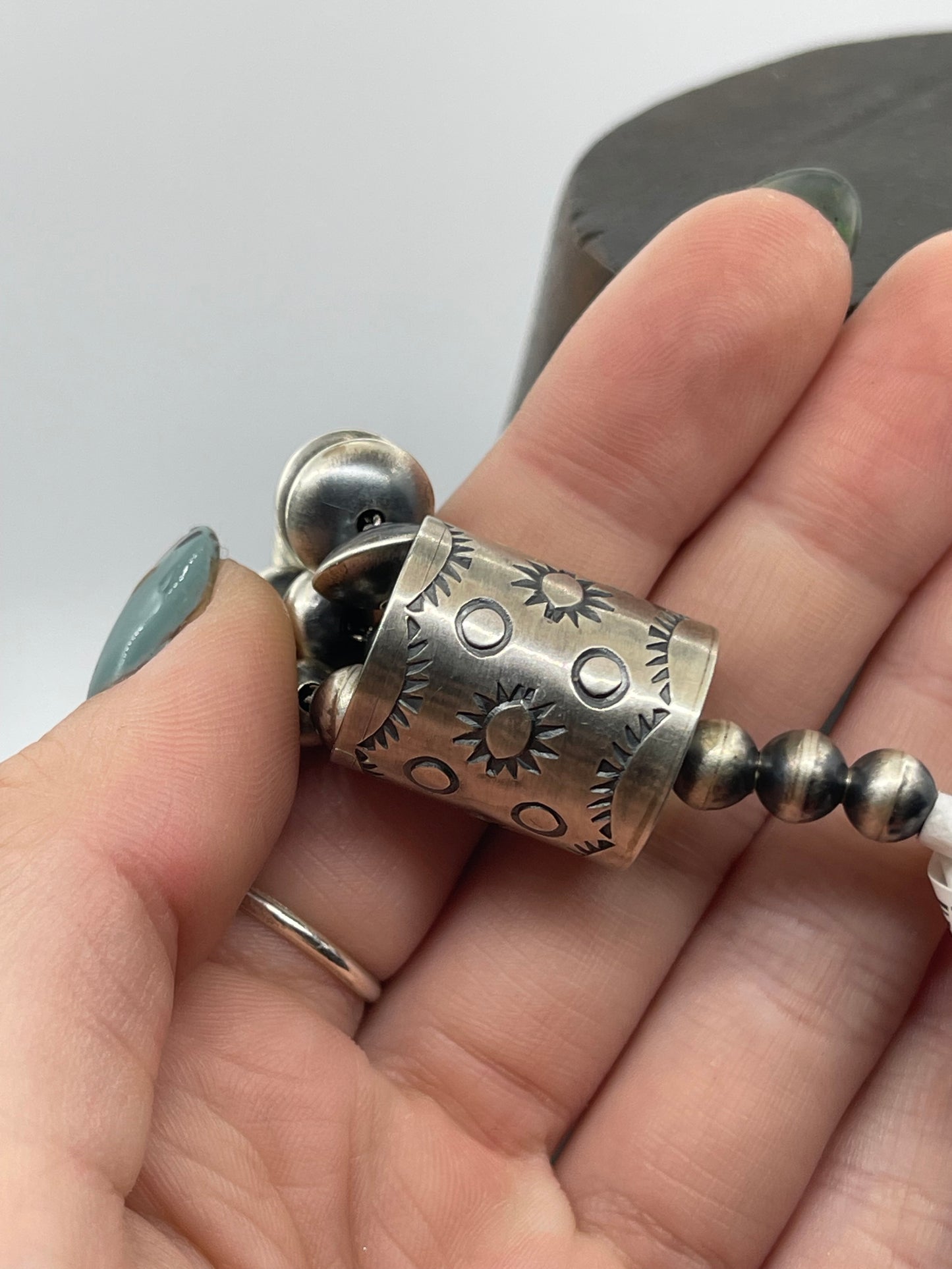 20" Handmade 3 Strand Navajo Pearls Necklace by Bryannnen Halwood, Navajo