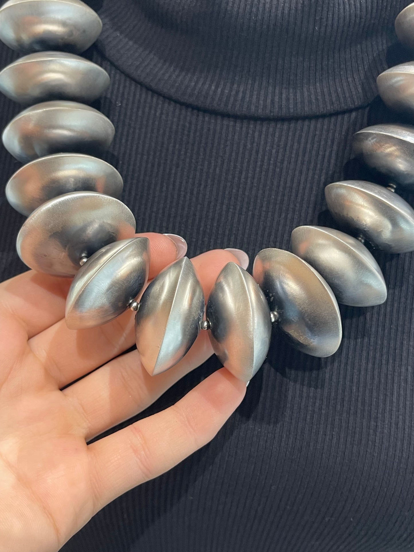 36mm 22" +3" Extender Handmade Navajo Pearls