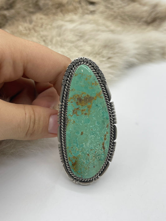 Emerald Valley Adjustable (6.0-9.0) Ring by John Nelson, Navajo