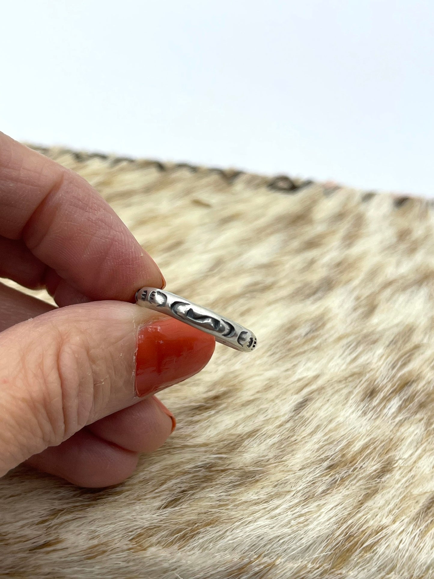 Sterling Silver Stamped Ring