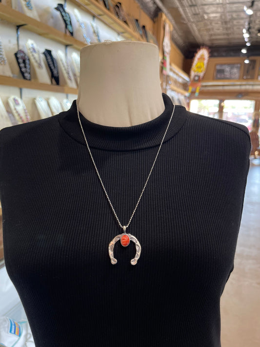 24”+Ext Spiny Naja Pendant by Rita Daye, Navajo