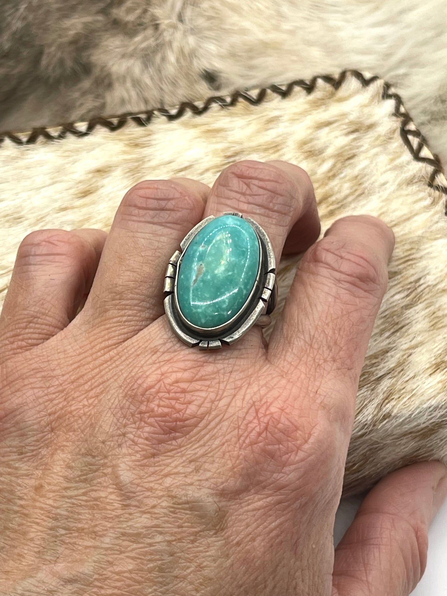 6.0 Royston Turquoise Oval Ring