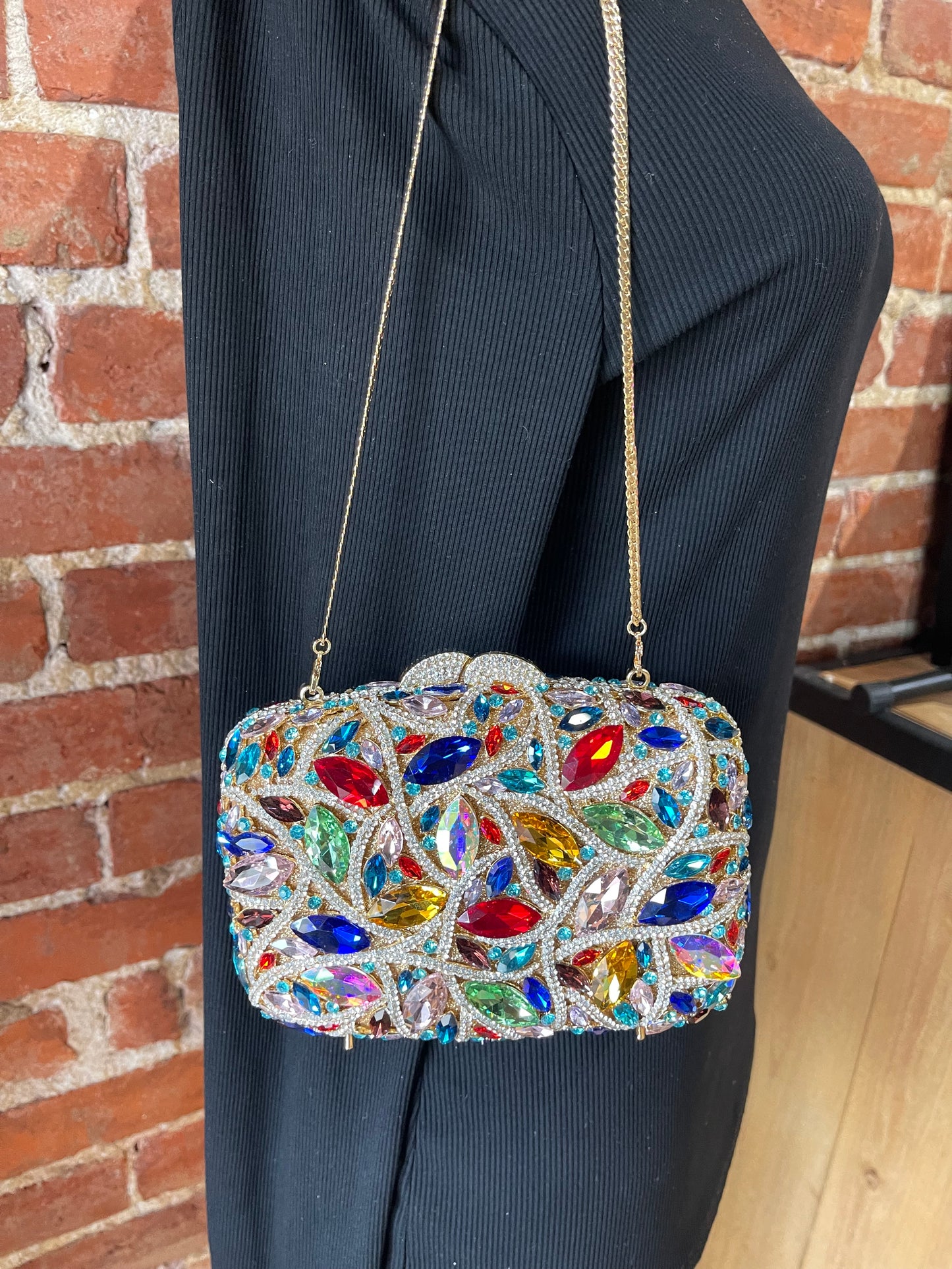 Rainbow Diamond Gold Purse