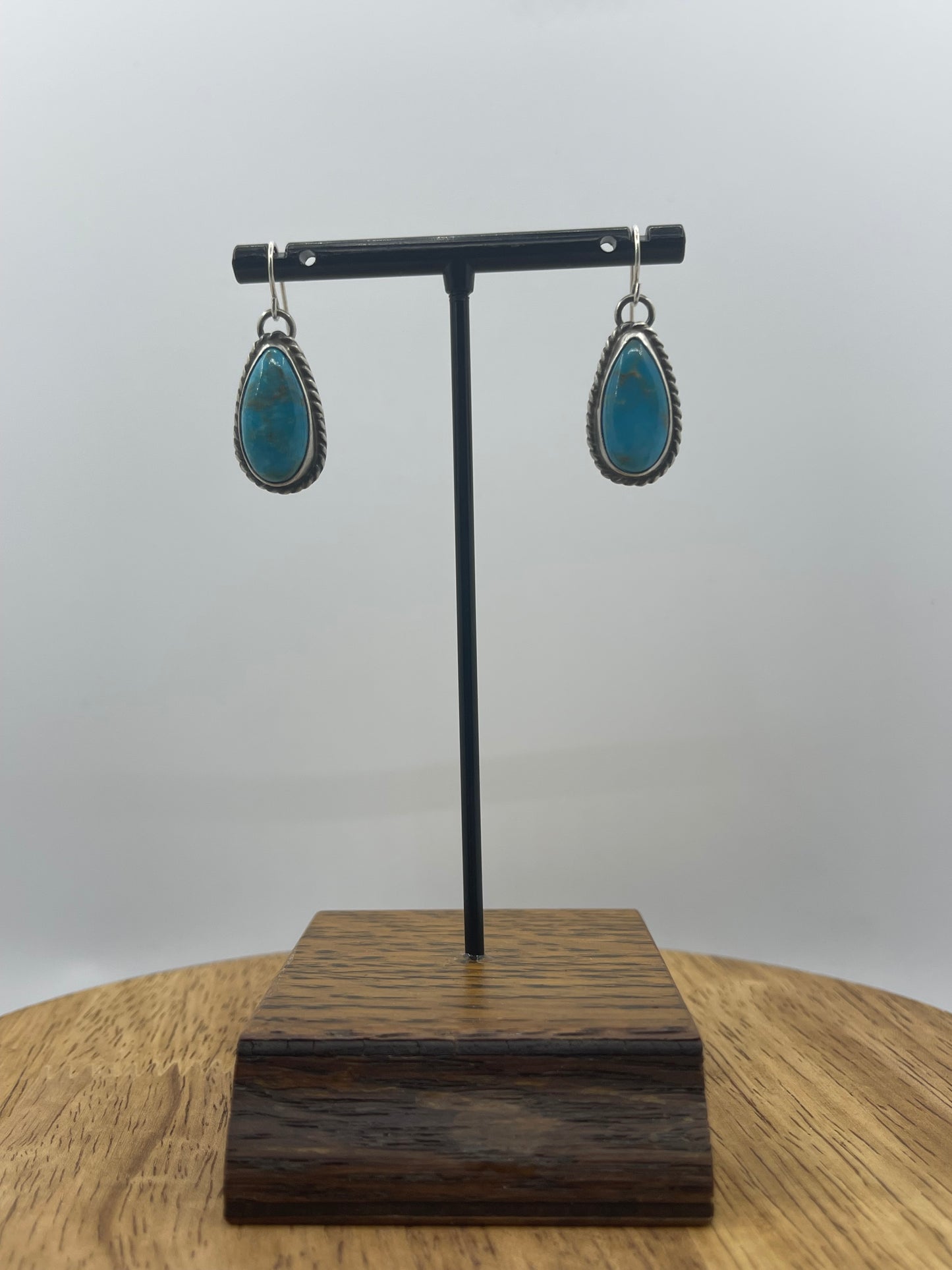 Turquoise Teardrop Dangle Earrings