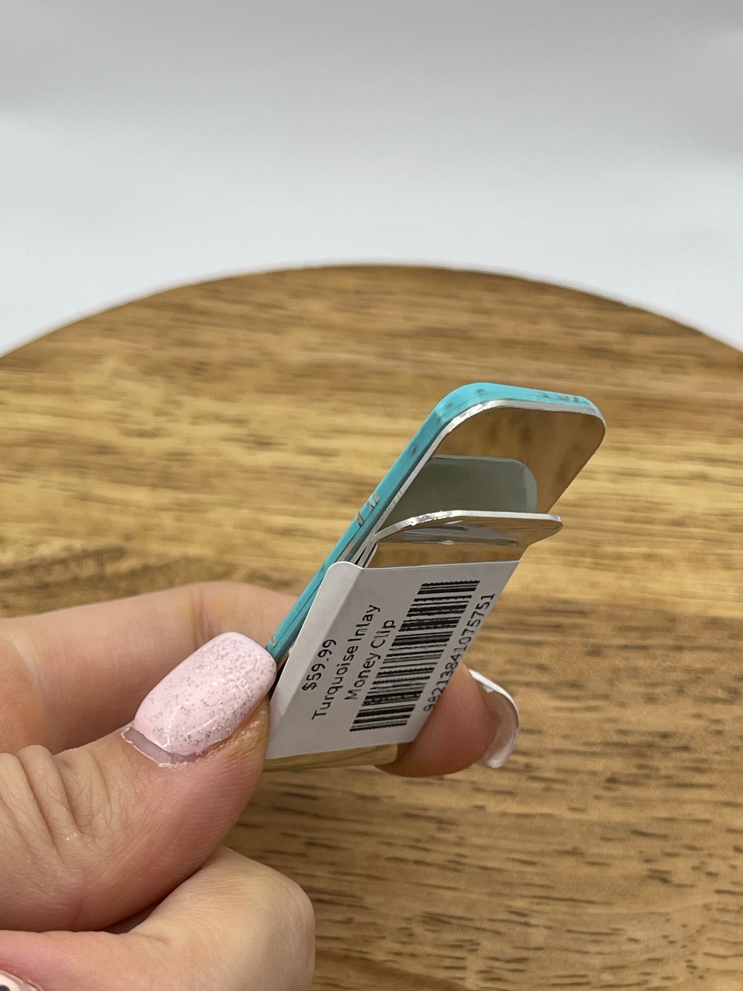 Turquoise Inlay Money Clip