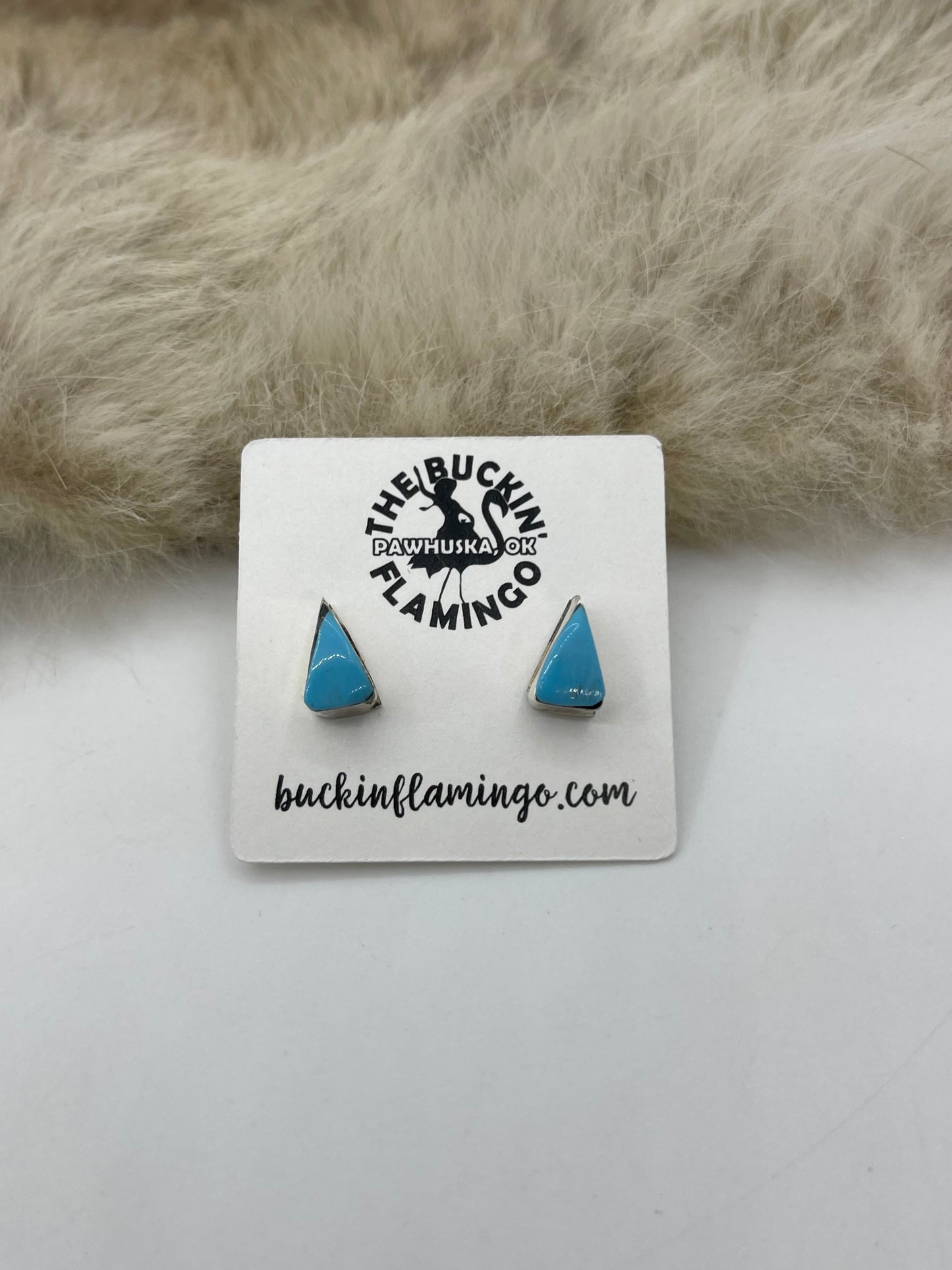 Sleeping Beauty Turquoises Triangle by Celena Rosetta, Zuni