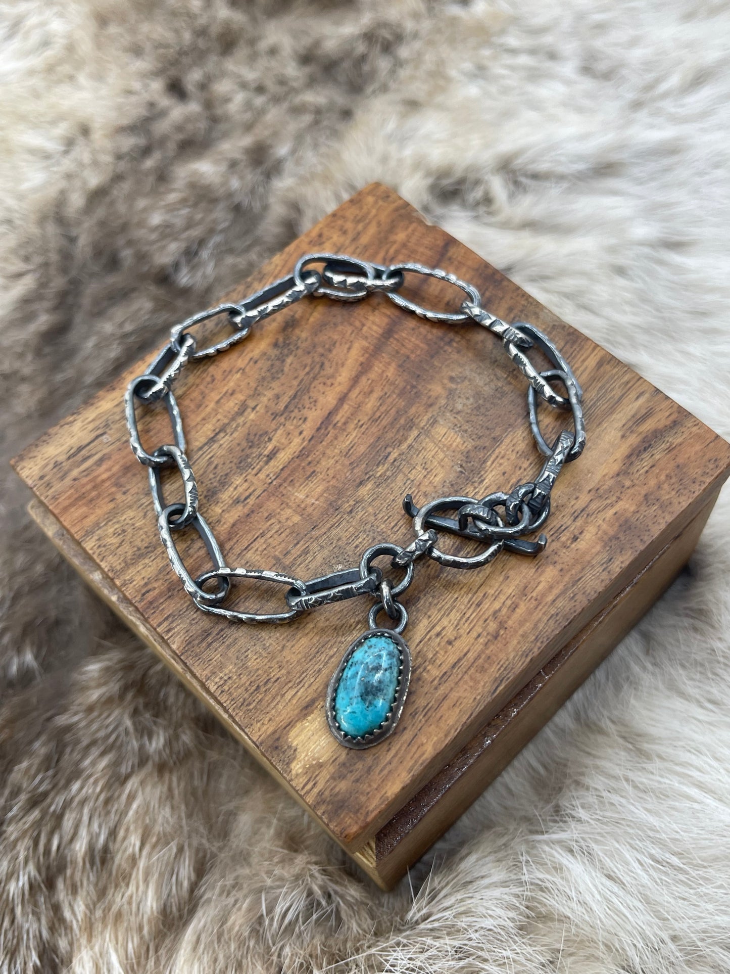7" Handmade Paperclip Chain Link Bracelet by Bad Bronc