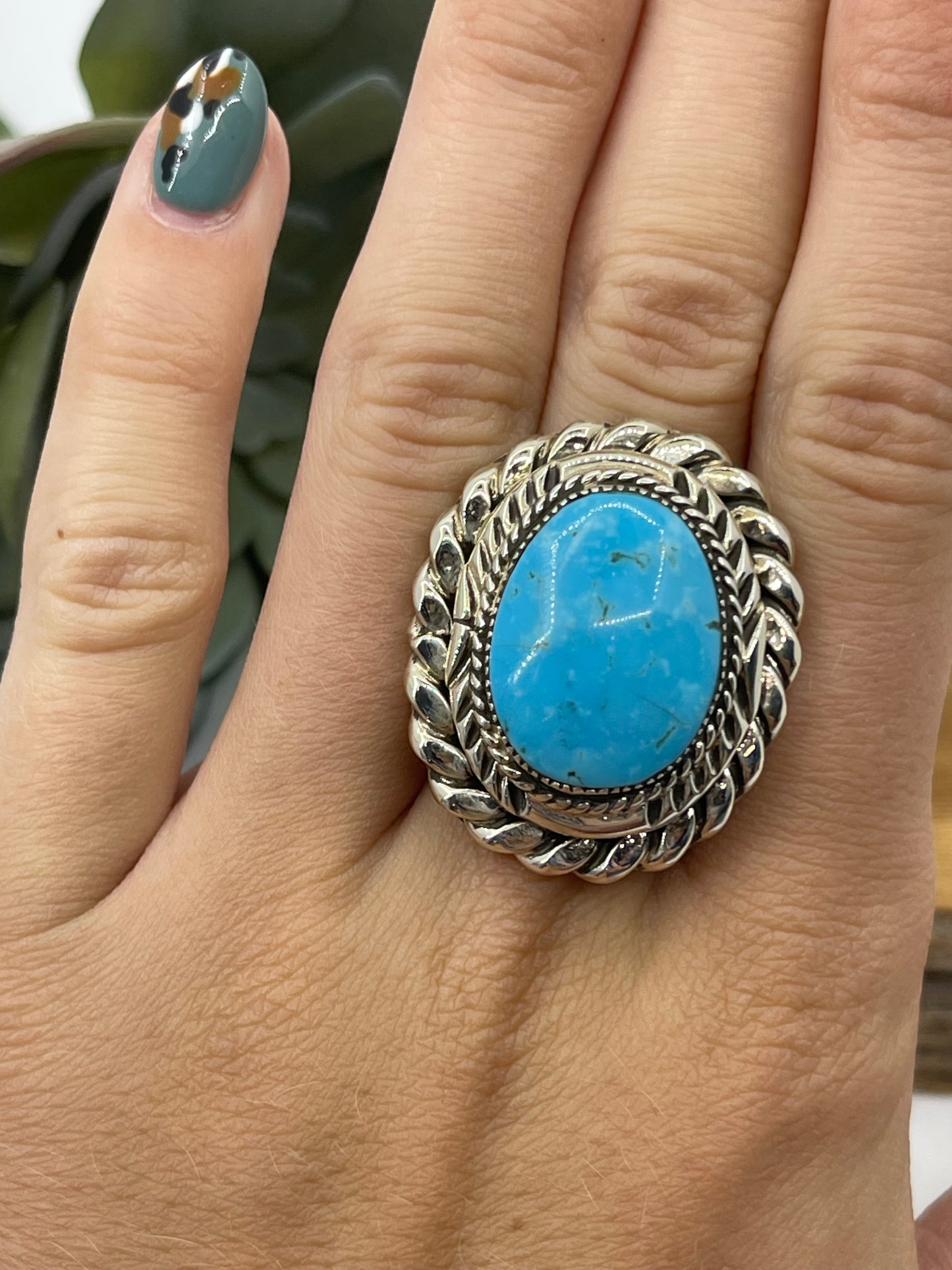 5.0 Ring by Jerome Lee, Navajo