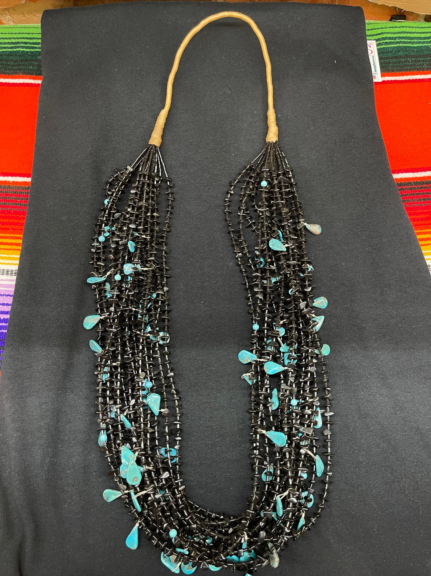 Black Onyx with Turquoise Necklace