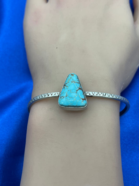 5.75" - 7" #8 Turquoise Cuff