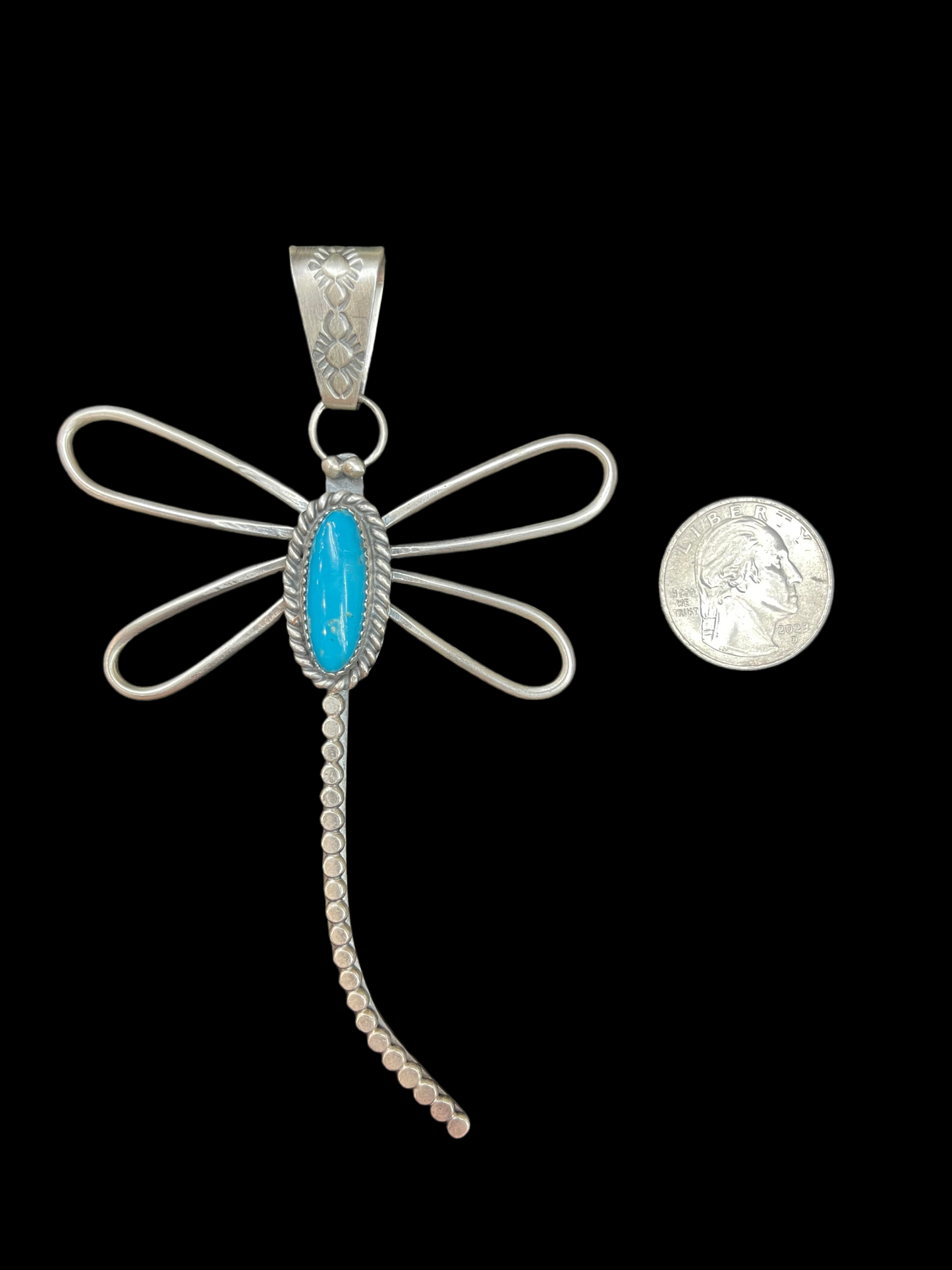 Sleeping Beauty Turquoise Dragonfly Pendants Navajo