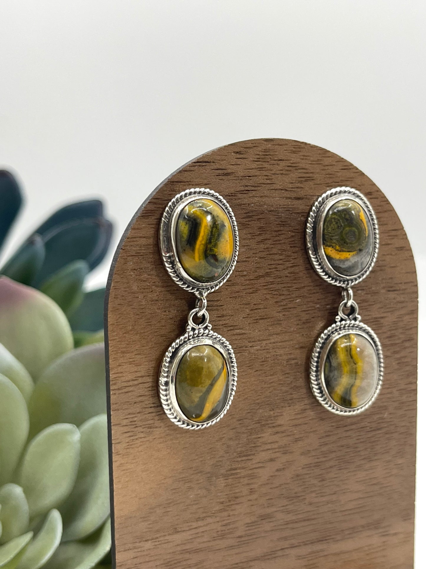 Bumble Bee Jasper Earrings