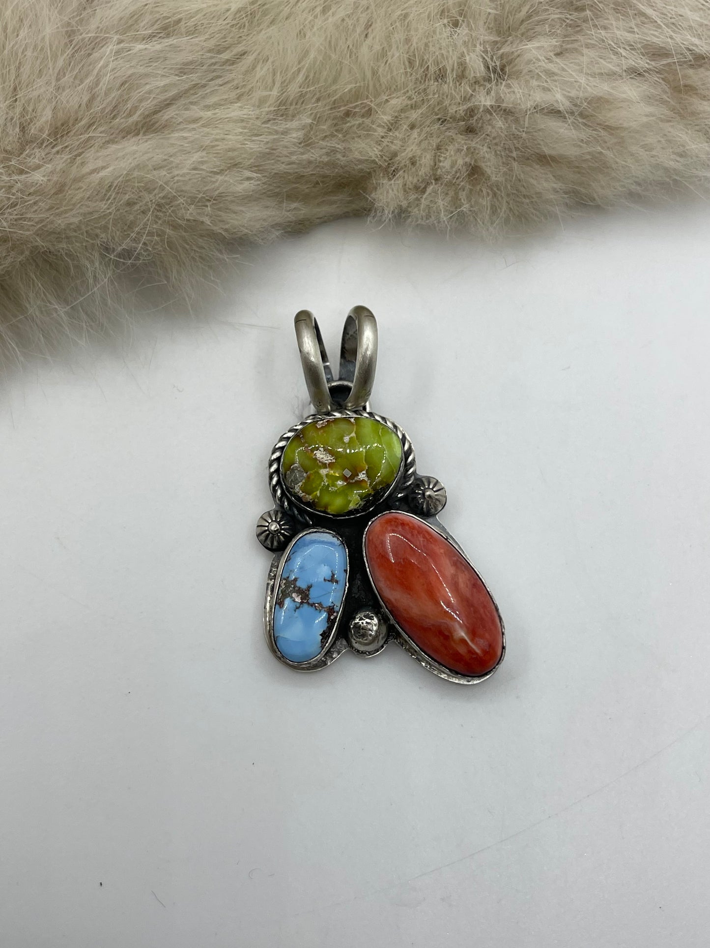 10mm Bail Sonoran Gold, Golden Hills & Red Spiny Oyster by Boyd Ashley, Navajo