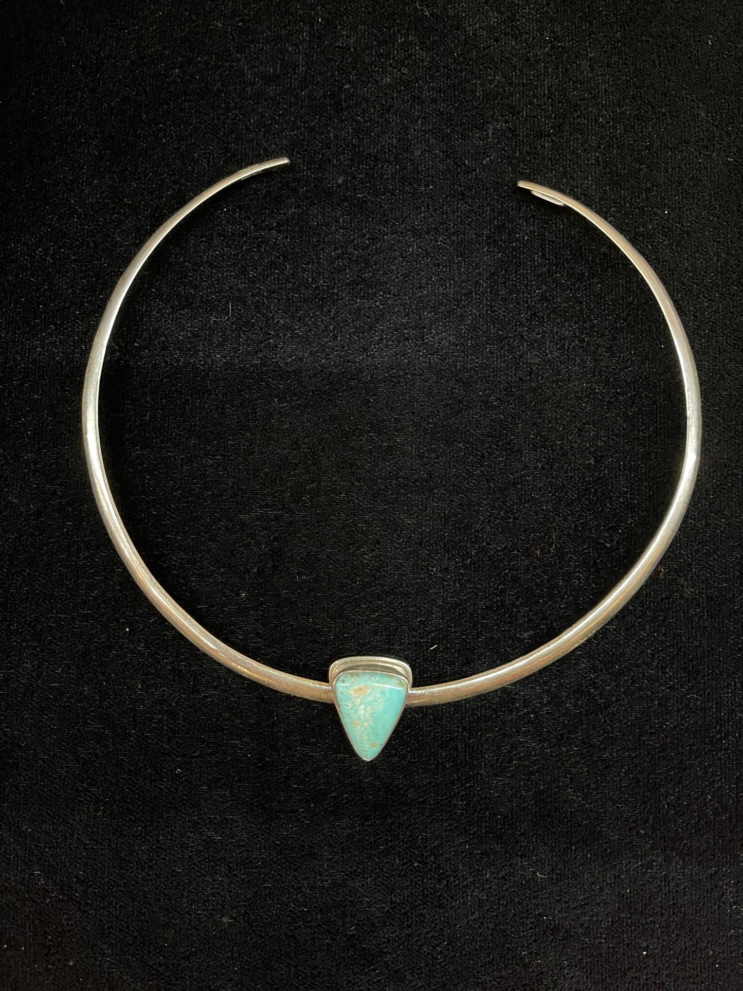 Triangle Kingman Turquoise Choker by Zia