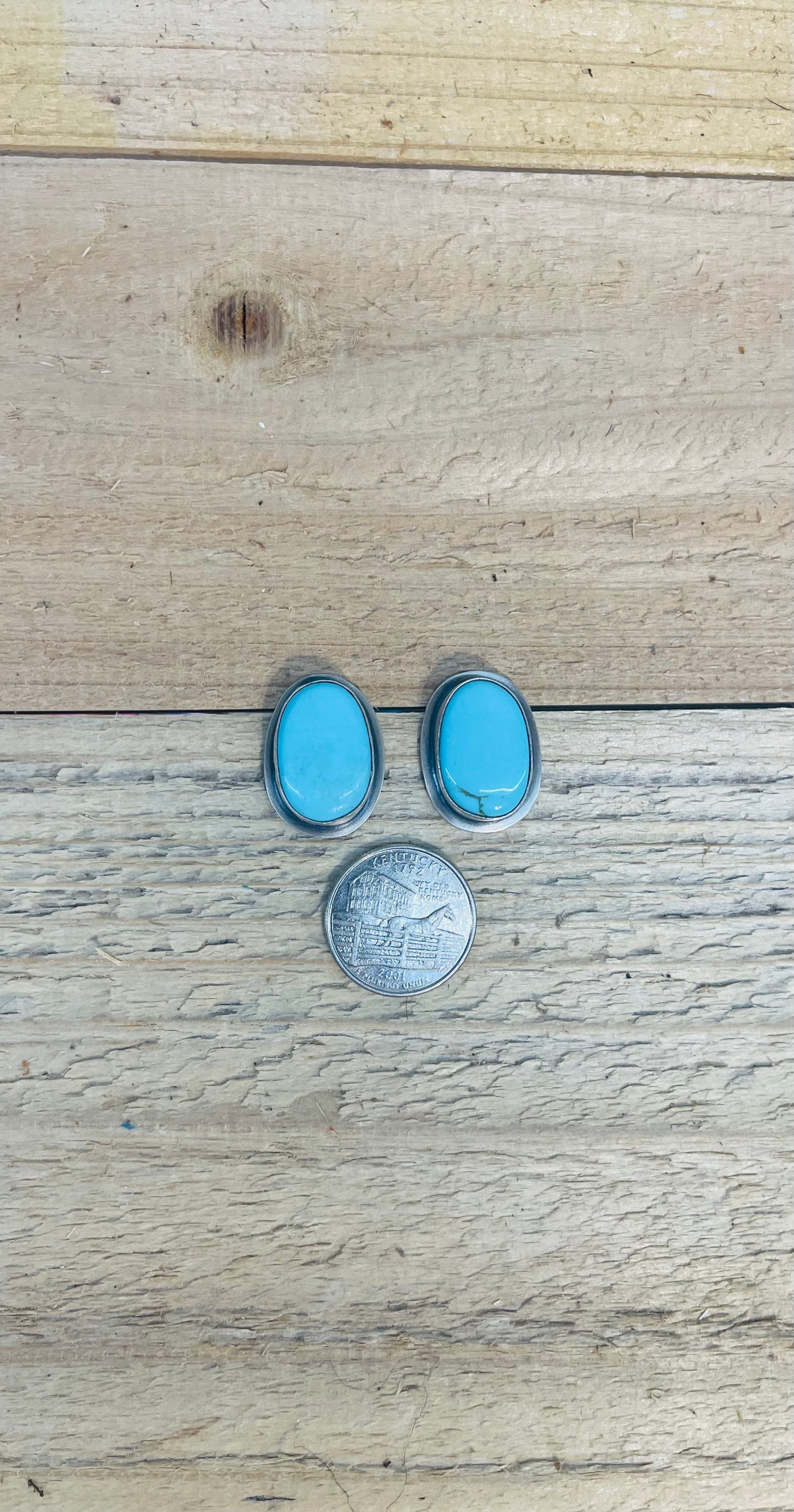 Kingman Turquoise Earrings by Zia