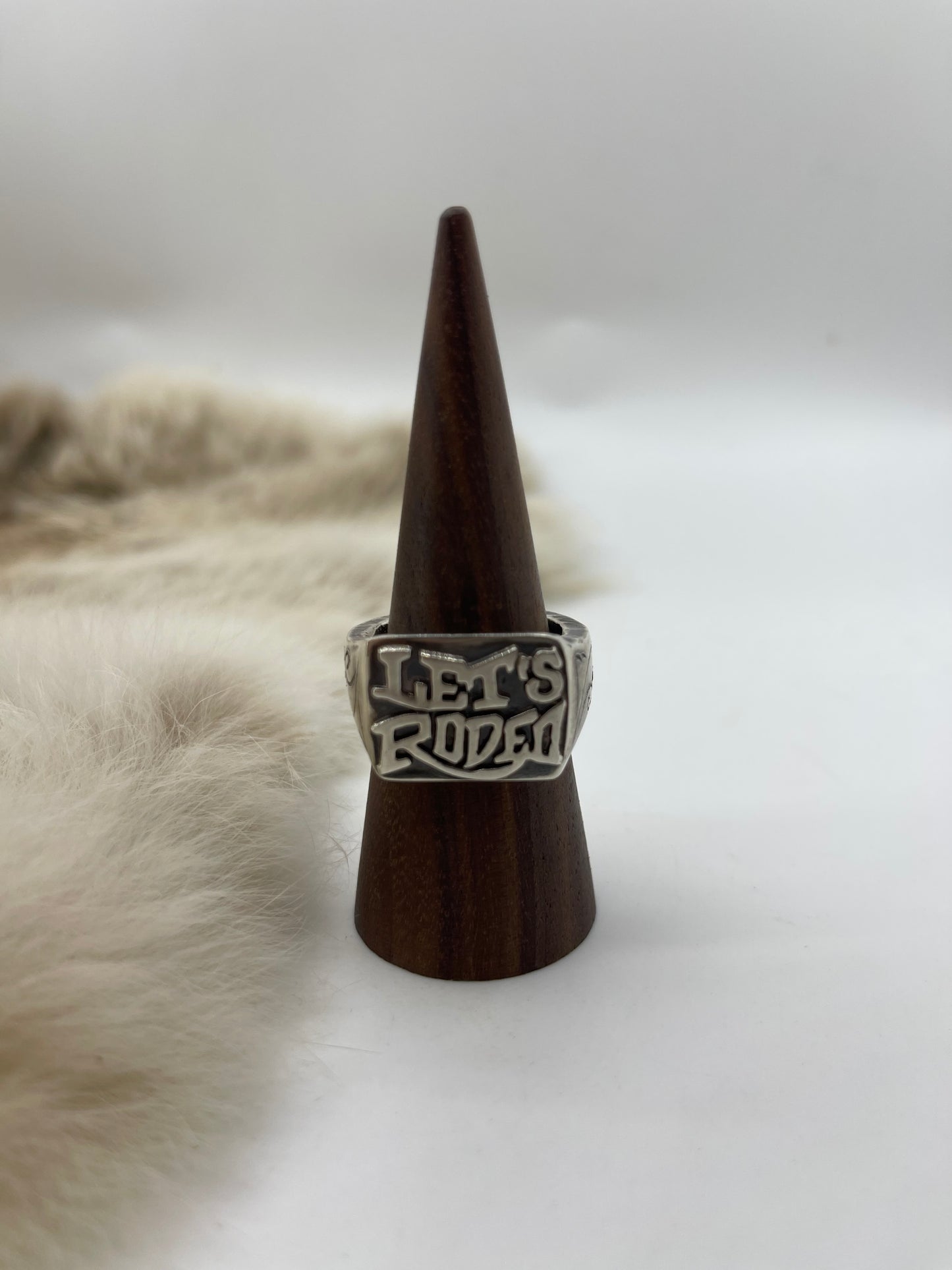 10.0 Let's Rodeo Engraved Ring by Bad Bronc