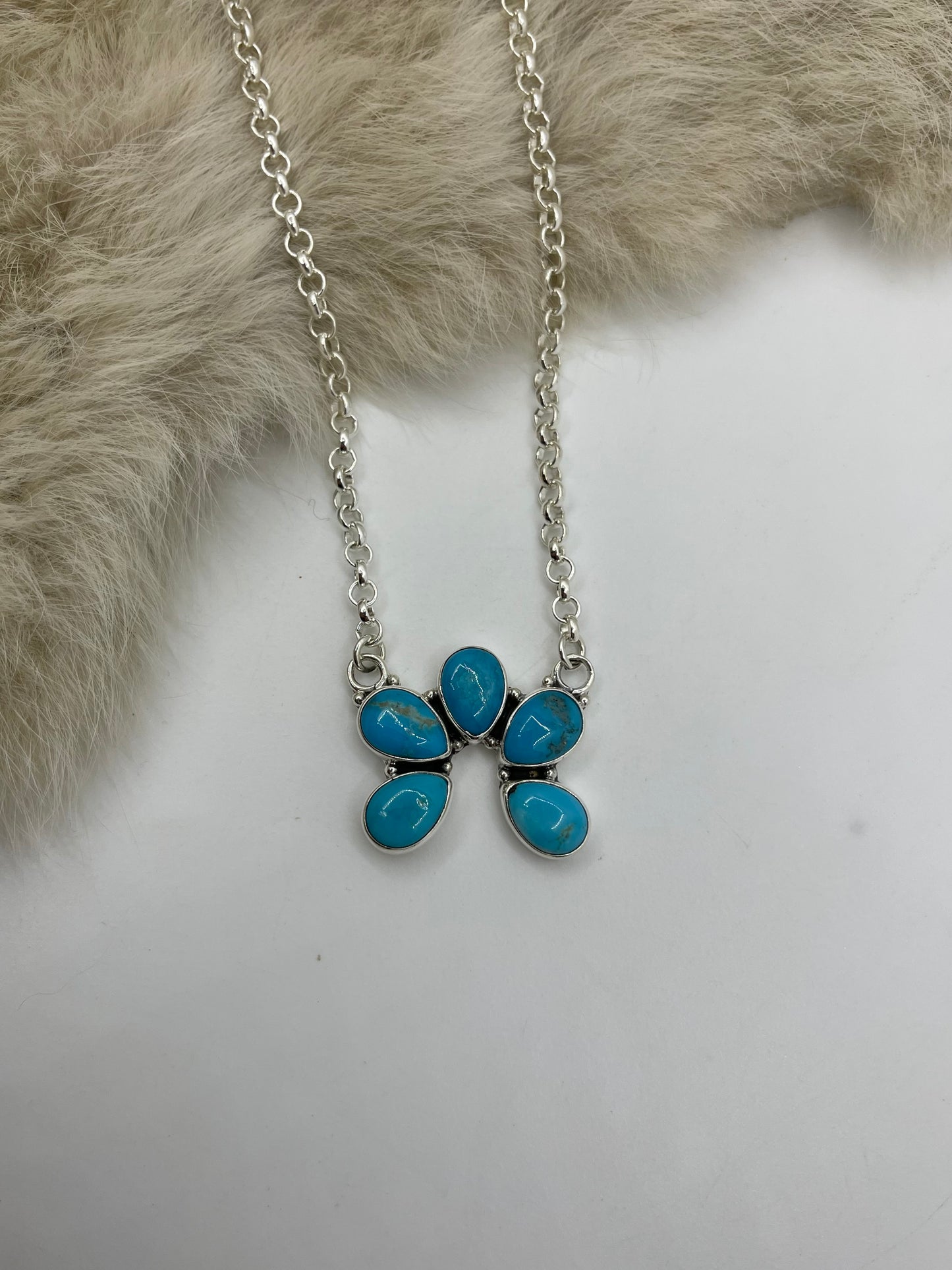 17" Kingman Turquoise Naja Neckalce