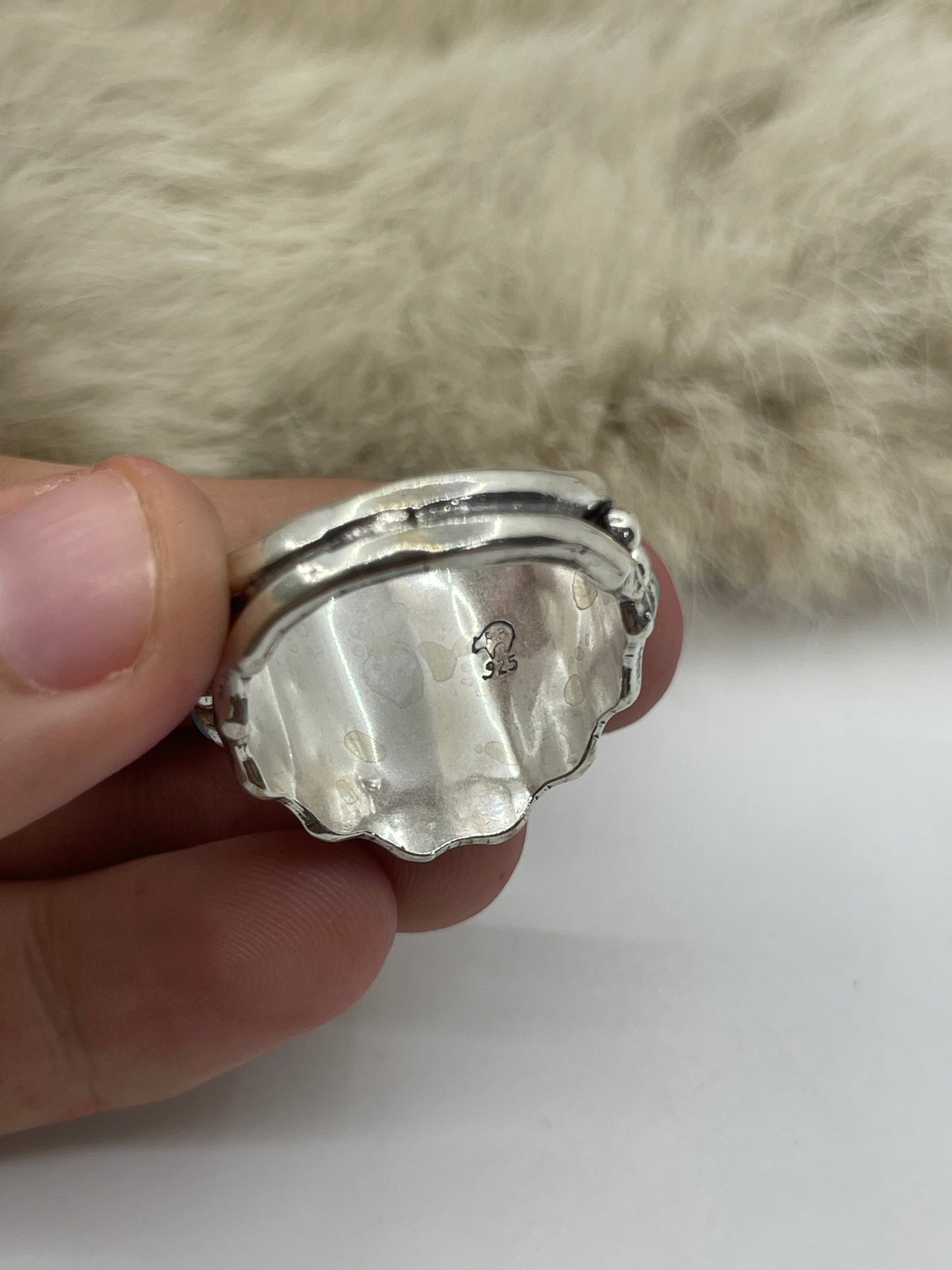 11.5 Buffalo Ring by Genevieve Francisco, Navajo