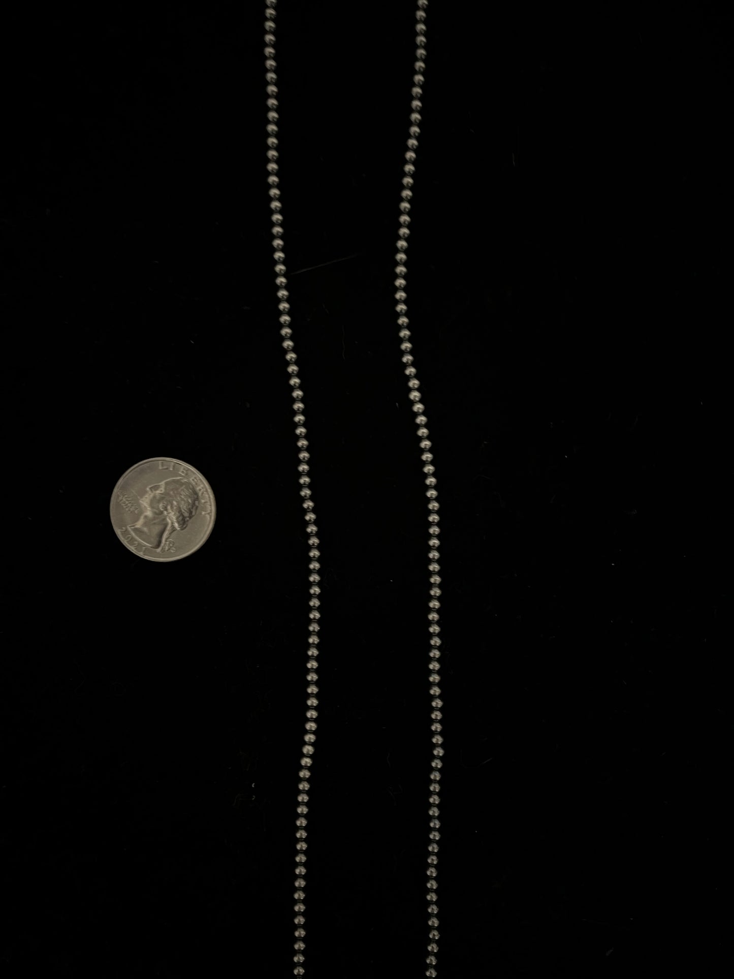 40" 3mm Navajo Style Pearls Necklace