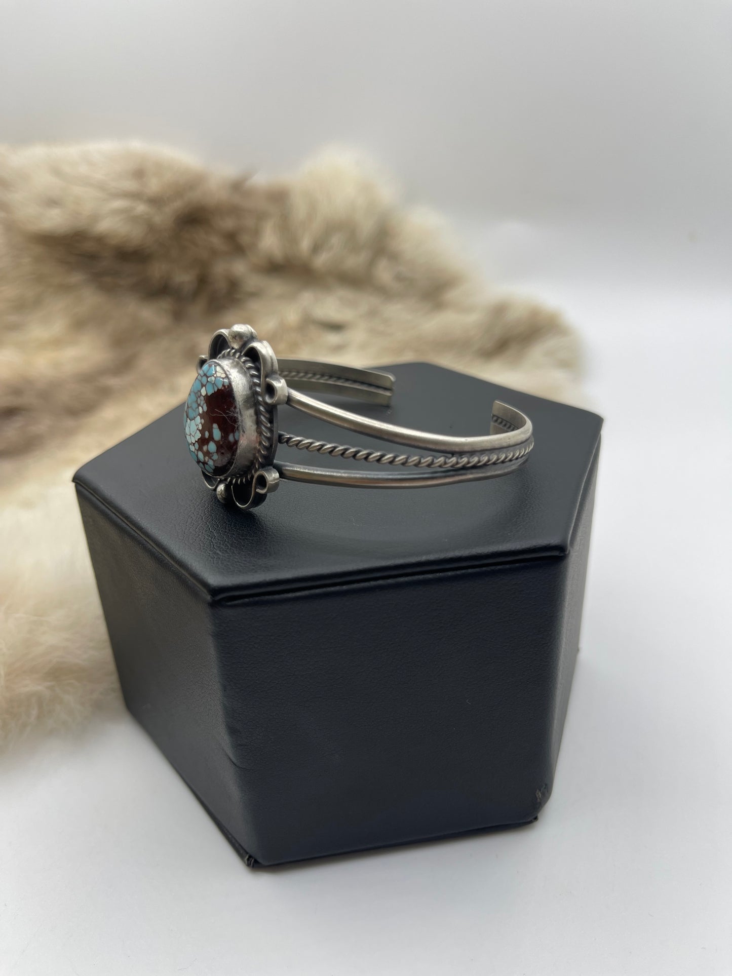 5.5”-7.25” Golden Hills Turquoise Cuff by Thompson Piaso, Navajo