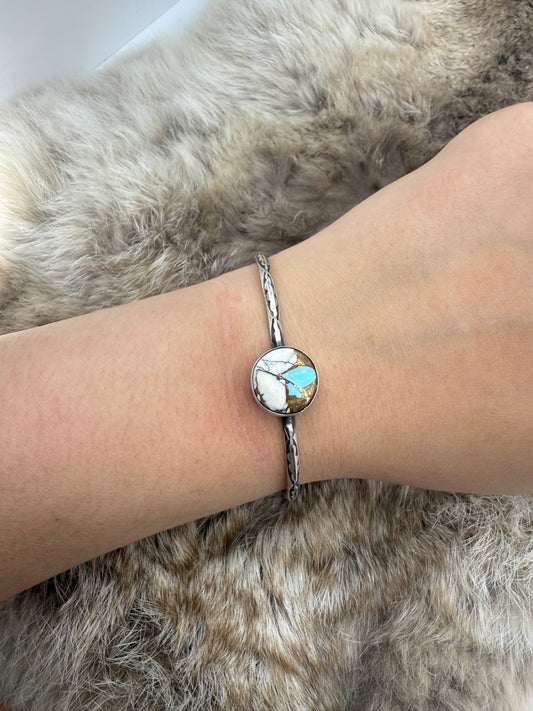5.5" - 7" Cotton Candy Bracelet 5.5" by Judith Dixon, Navajo