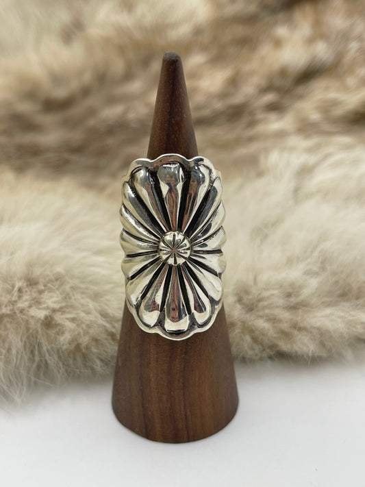 9.0 Concho Ring by Darrell Cadman, Navajo