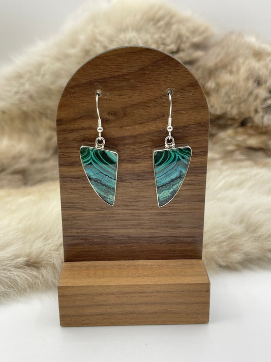 Malachite Dangle Earrings